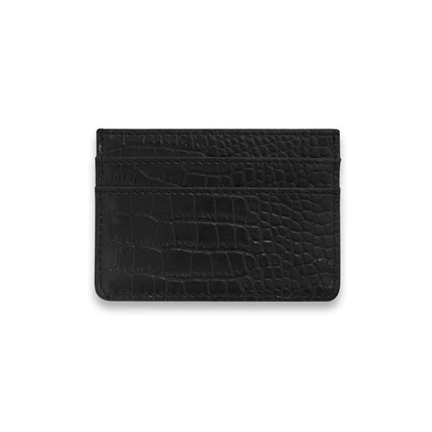 celine faux croc cardholder oyster|Celine.